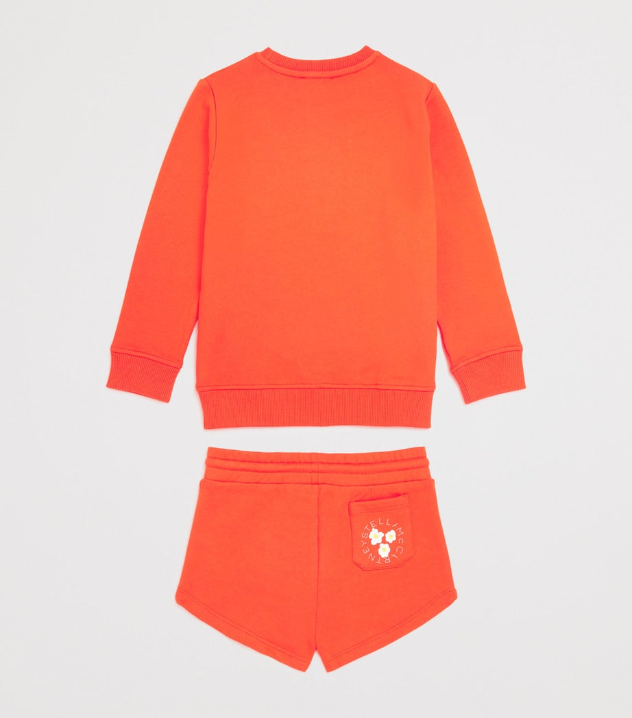 Stella McCartney kids cotton fleece daisy print tracksuit 2-14 years (British brand)