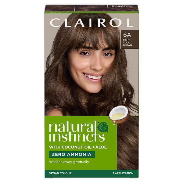 Clairol Natural Instincts hair dye light cool brown - British product