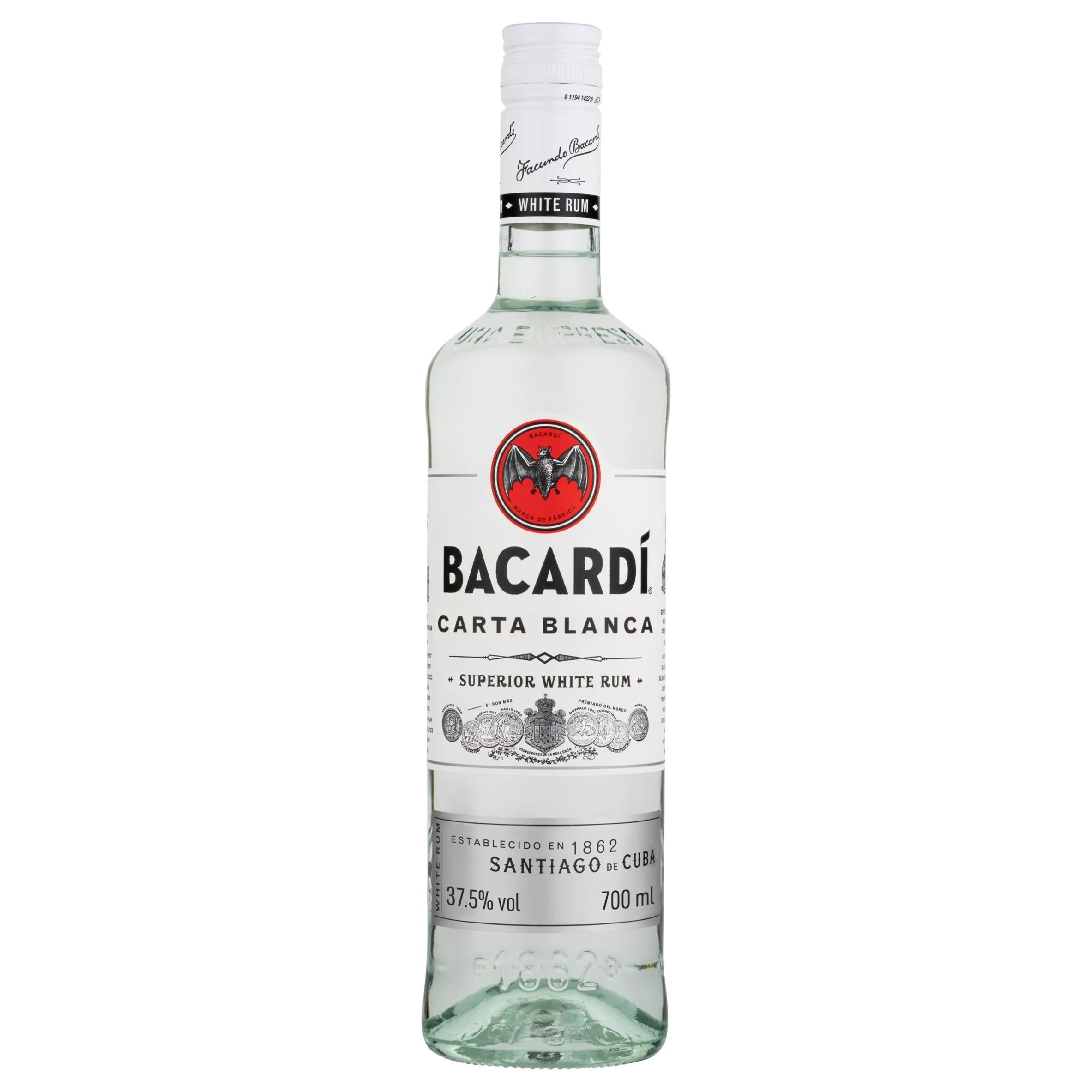 Bacardi Carta Blanca Superior White Rum 70cl - McGrocer