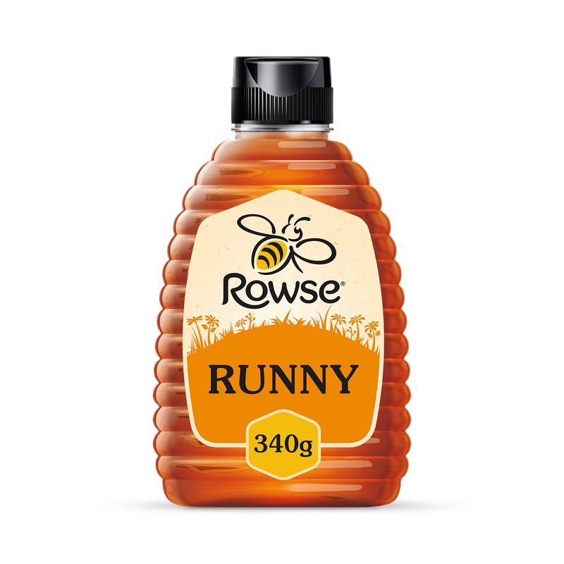 Rowse clear honey squeezy 340g, imported from the UK
