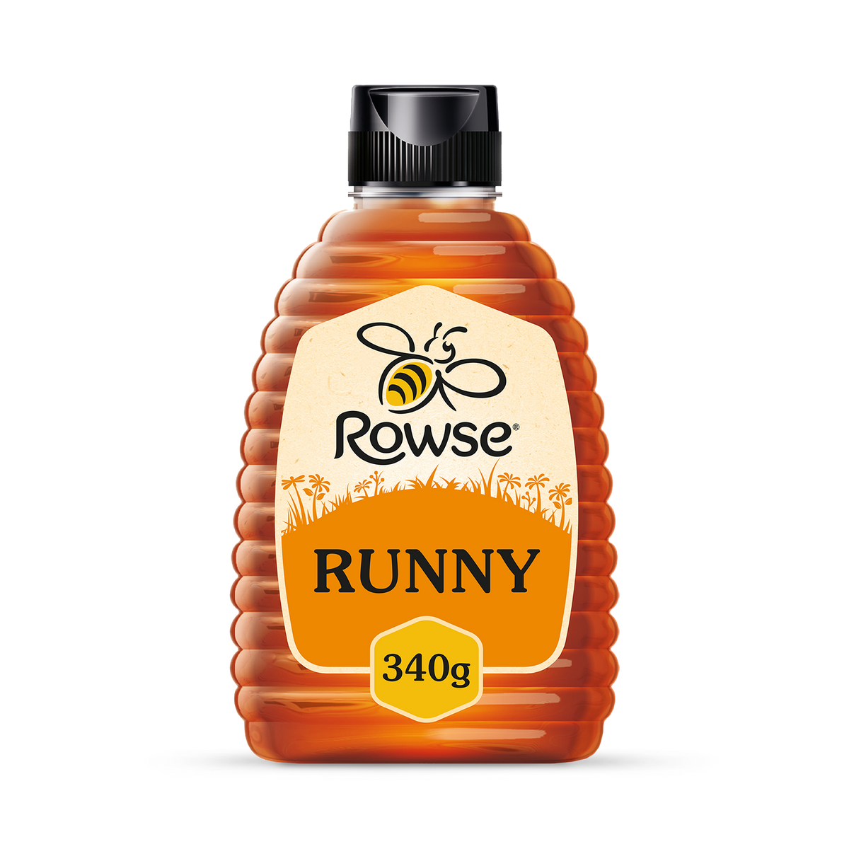 Rowse clear honey squeezy 340g, imported from the UK