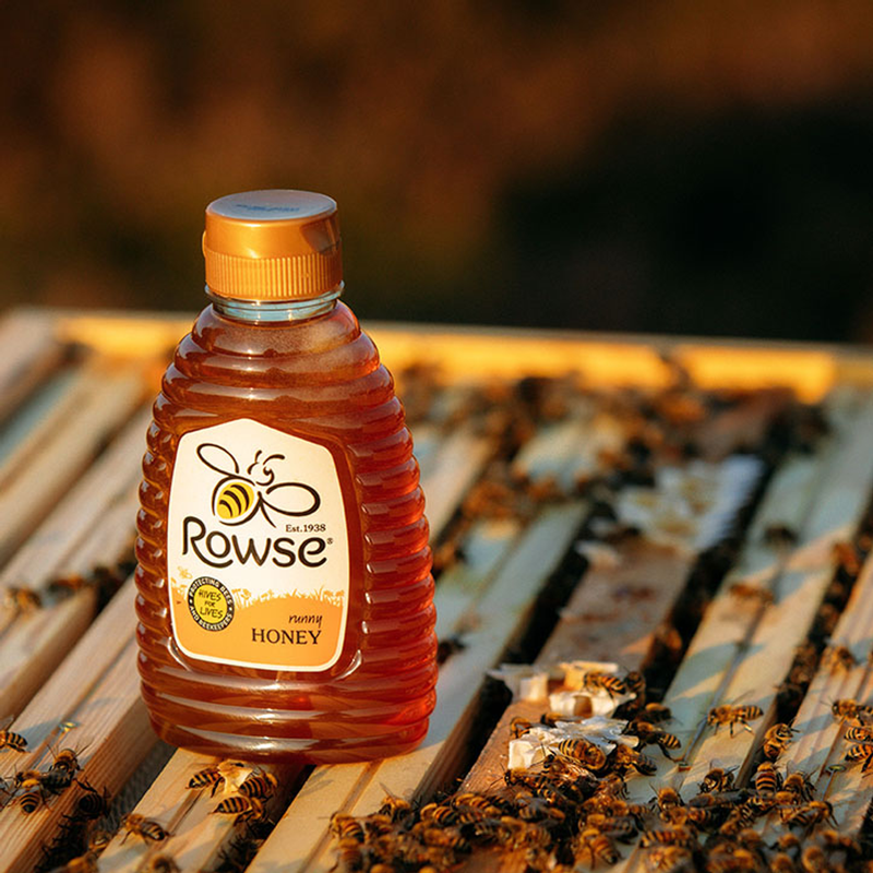 Rowse clear honey squeezy 340g, imported from the UK
