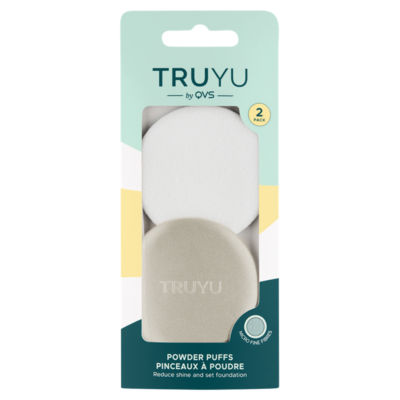 QVS powder puffs 2 pack, imported from the UK