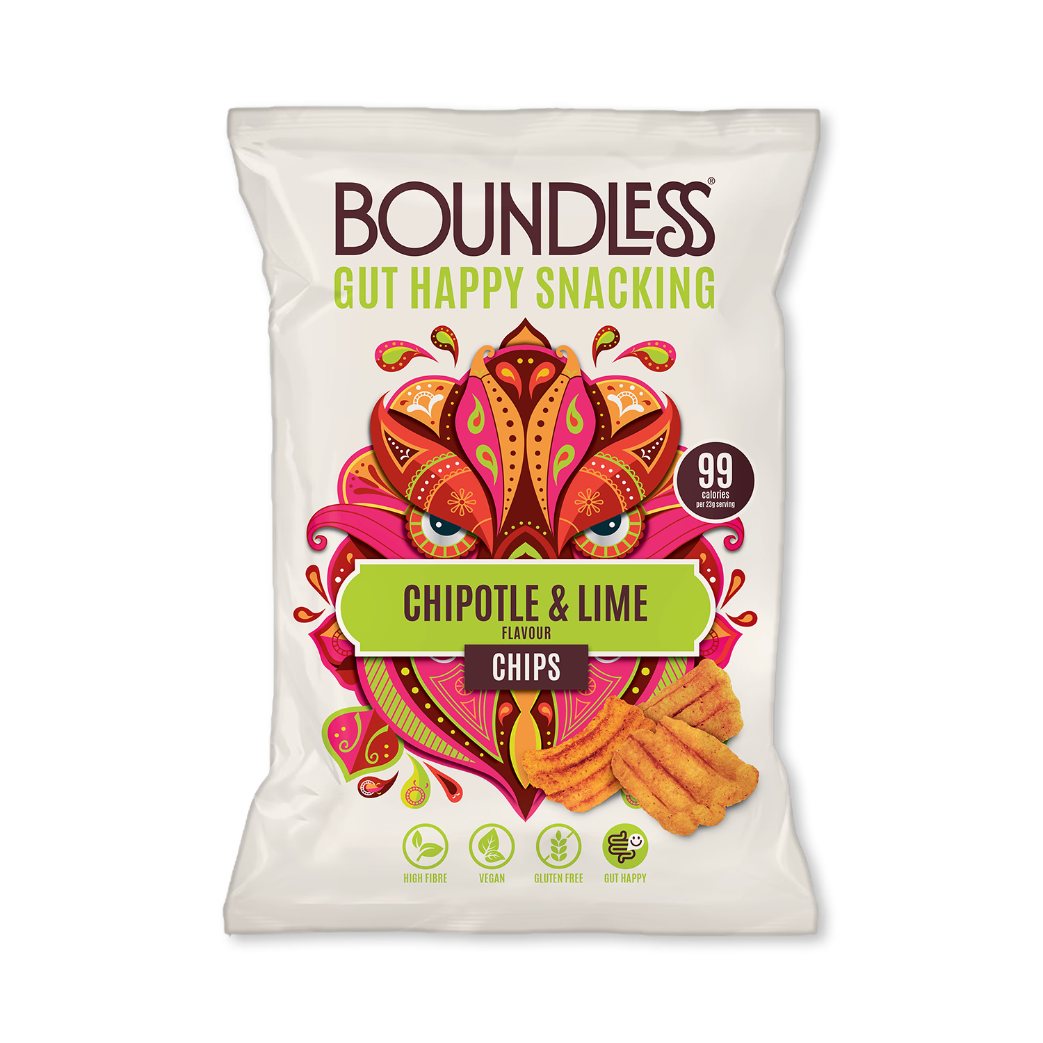 Boundless Chipotle & Lime Activated Chips 80g