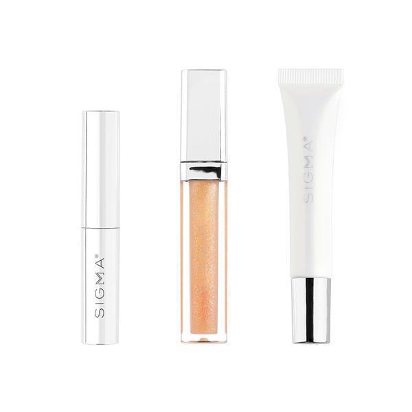 Sigma Beauty lip care trio 3-piece lip balm set (British brand)