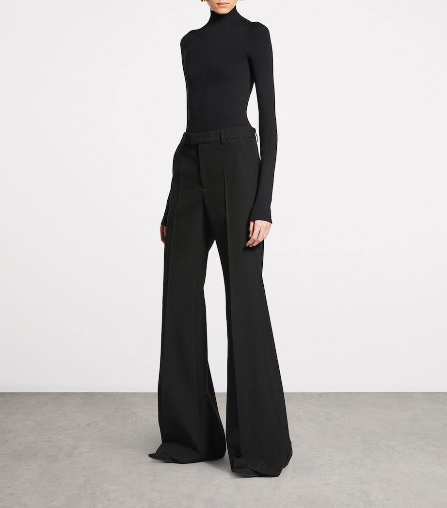 Balenciaga Wool Flared Trousers - British product