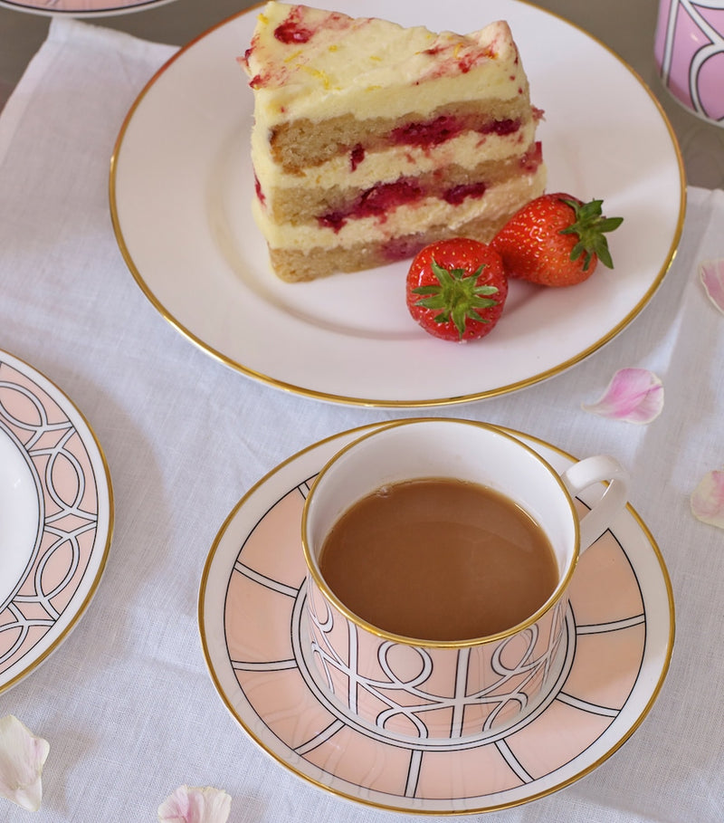 O.W. London Loop pattern tea plate 16.5cm, imported from the UK