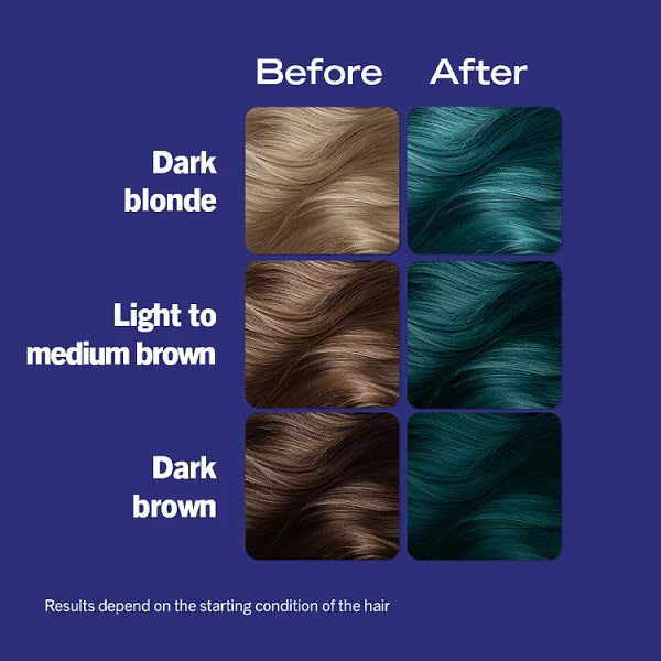 LIVE Permanent Green Hair Dye Midnight Jade 60ml, UK version