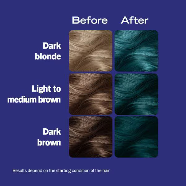 LIVE Permanent Green Hair Dye Midnight Jade 60ml, UK version