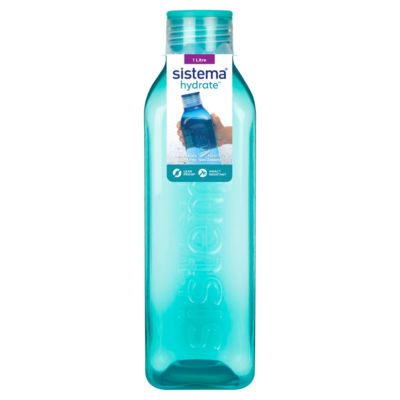 Sistema square water bottle 1L (British brand)