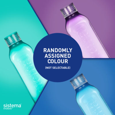 Sistema square water bottle 1L (British brand)