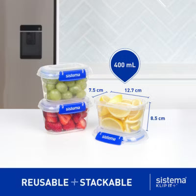 Sistema Klip It Plus storage box 400ml (British brand)