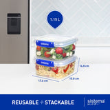 Sistema KLIP IT PLUS Sandwich Lunch Box 1.15L (British brand)