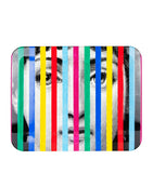 Fornasetti striped face wooden tray 48cm x 60cm - British product