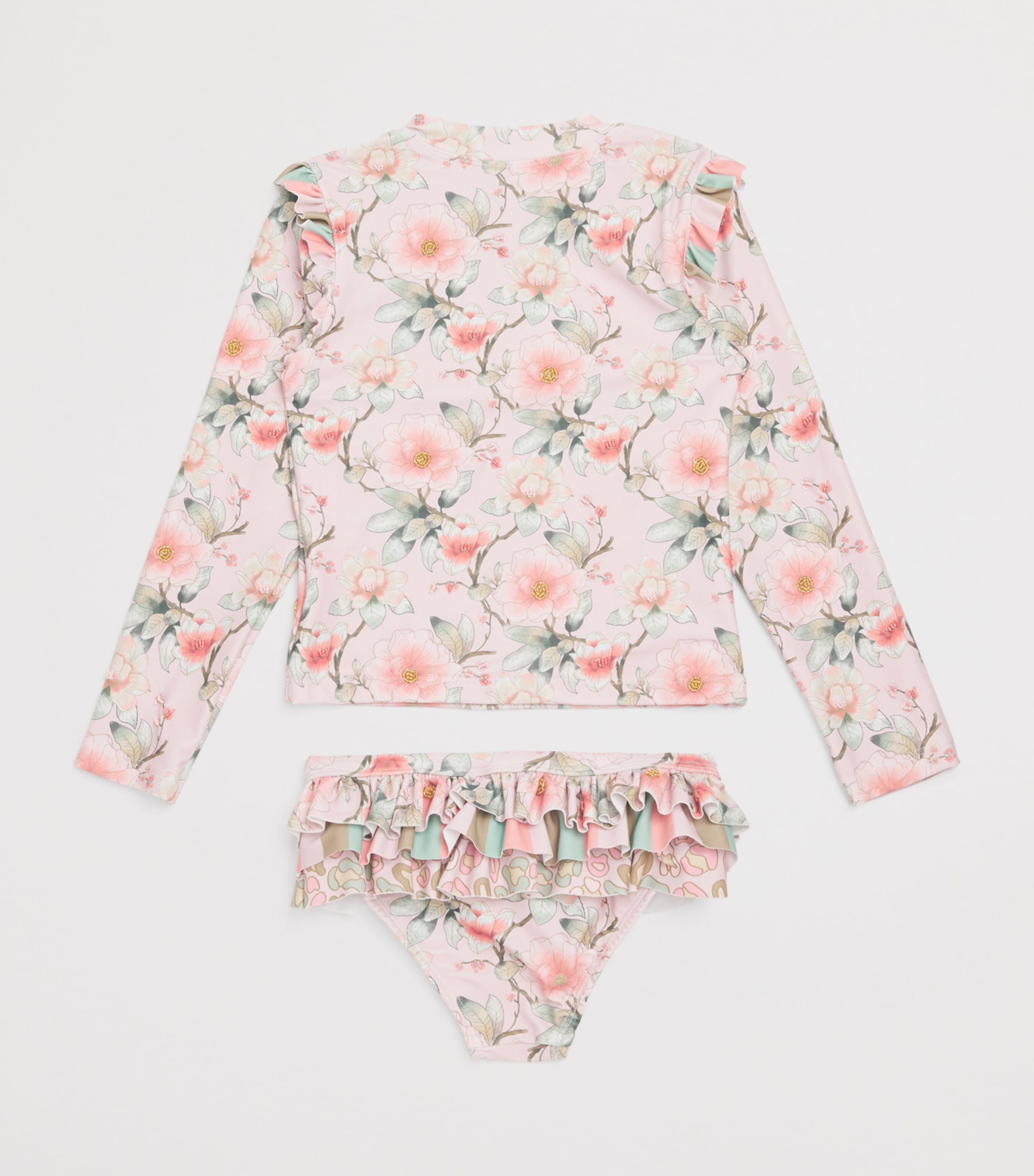 Olga Valentine Floral Print 2-Piece Swimsuit 2-10 Years, imported from the UK