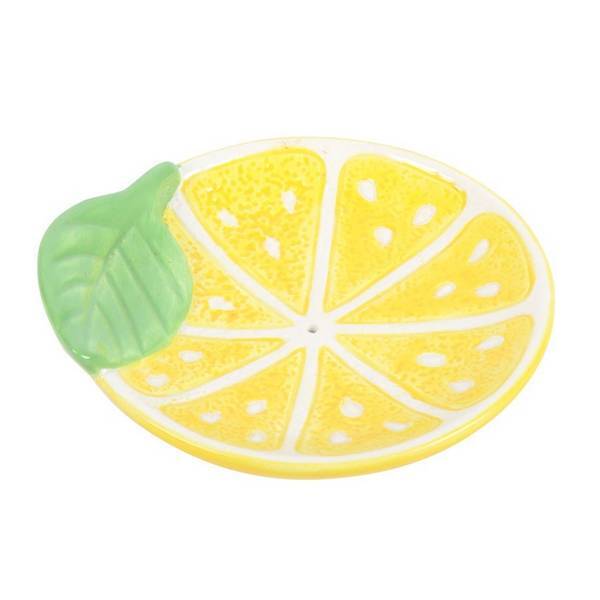 Something Different lemon slice ceramic incense holder (British brand)