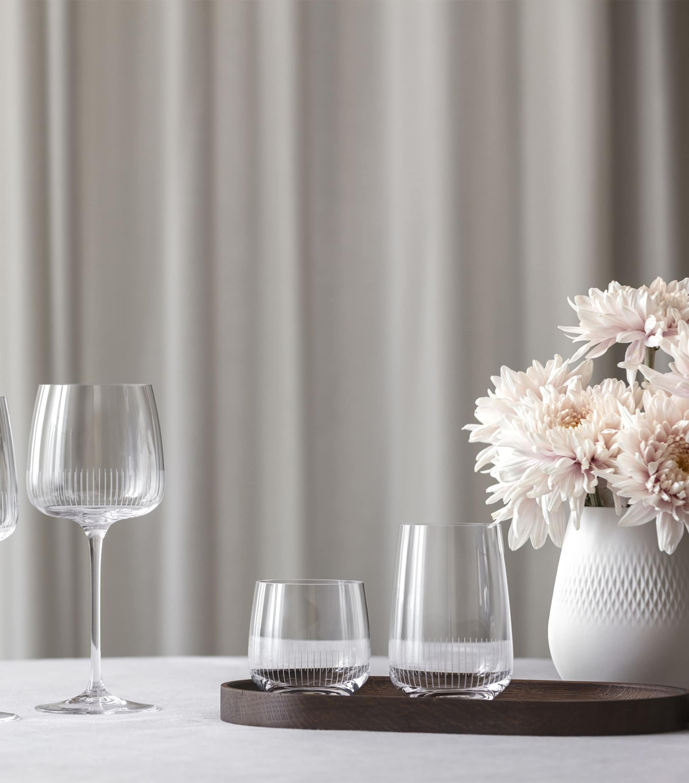 Villeroy & Boch Afina crystal water glasses set of 4 200ml (British brand)