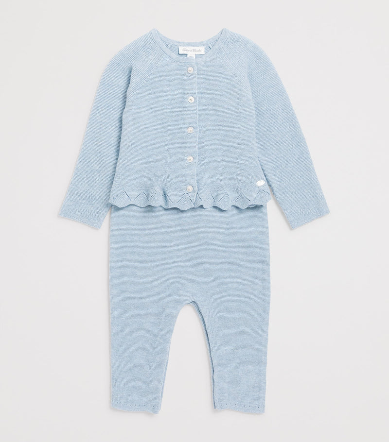 Tartine et Chocolat Cotton Frill-Detail cardigan 1-24 months (British brand)
