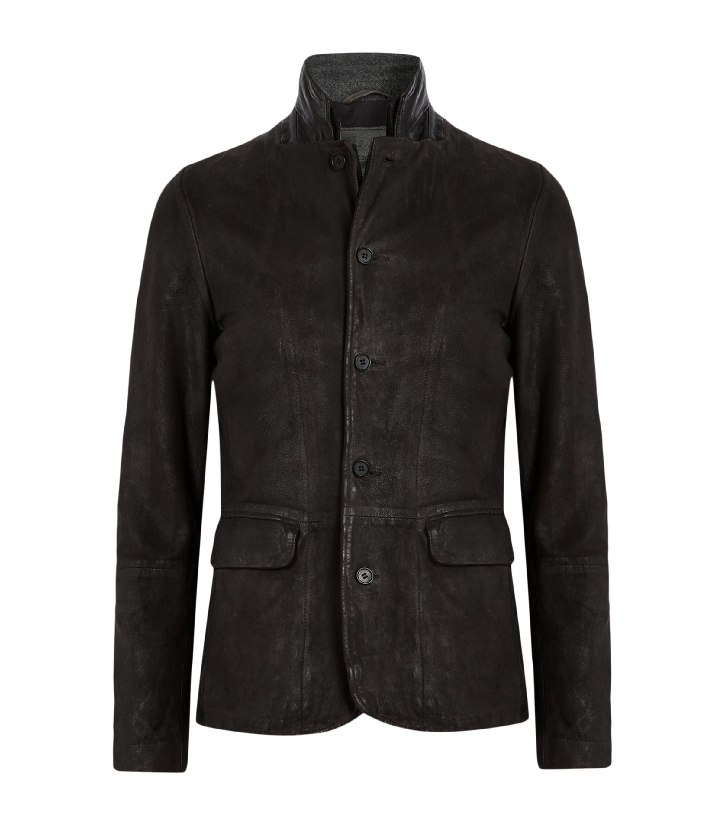 AllSaints Leather Survey Blazer - British product