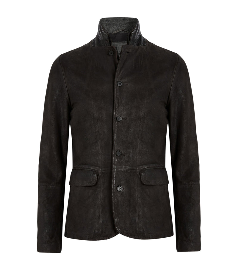 AllSaints Leather Survey Blazer - British fashion product