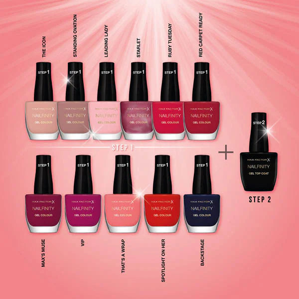 Max Factor Gel Nail Polish 240 Starlet, imported from the UK