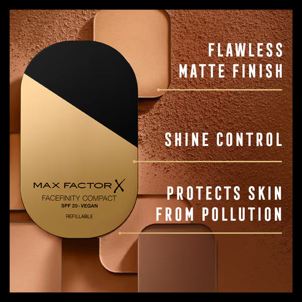 Max Factor Facefinity Compact Foundation Bronze 007, imported from the UK