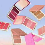 Morphe Cheek Thrills multi-finish face trio Beach Bonfire, imported from the UK