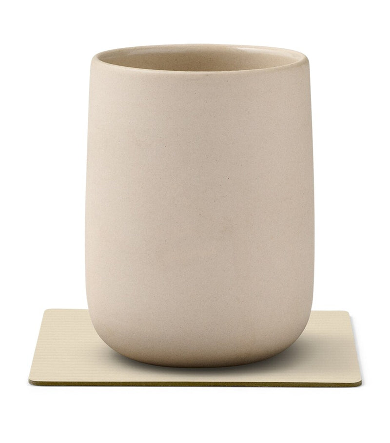 Linddna square corduroy coasters set of 4, UK version
