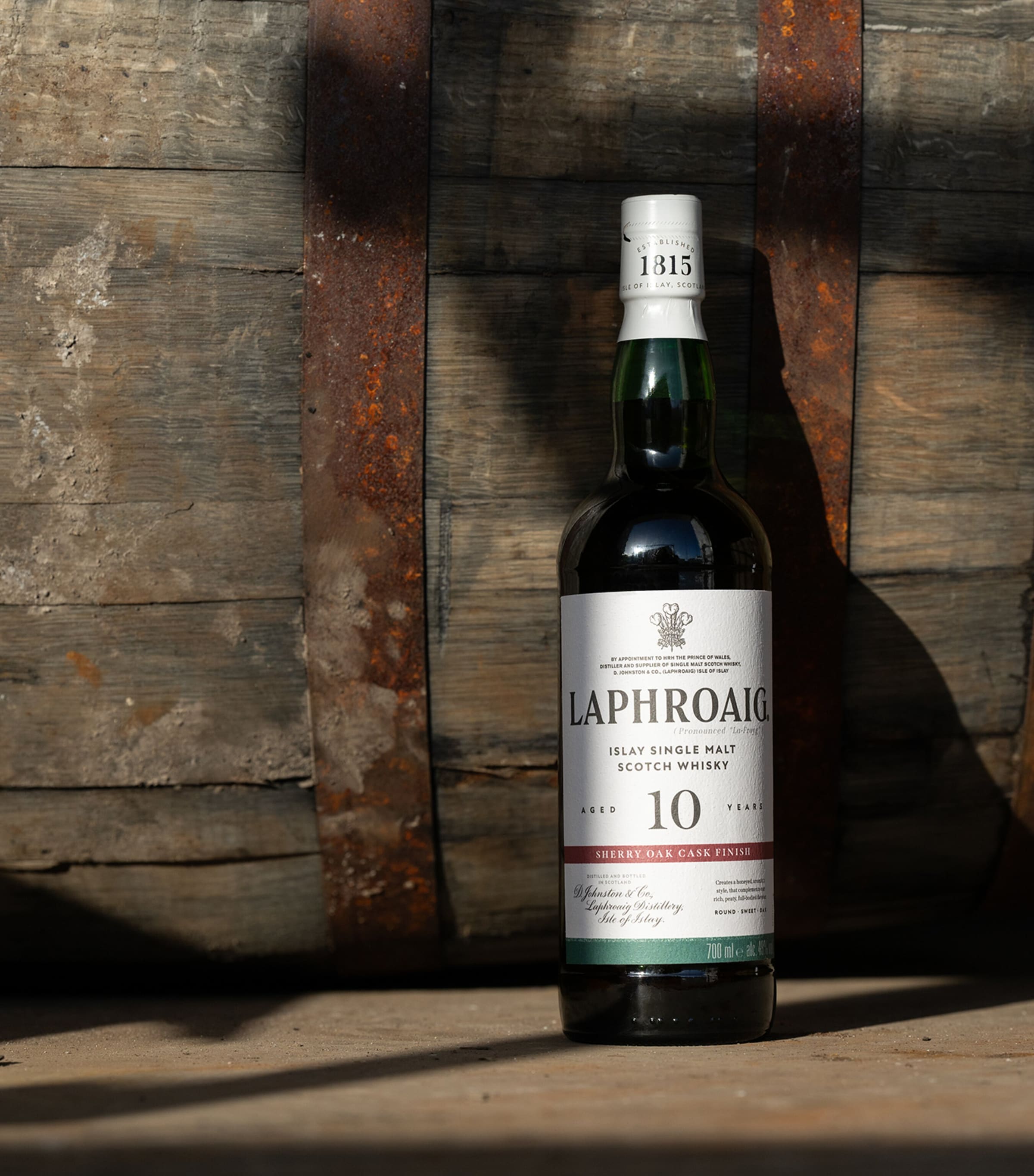 Laphroaig 10-Year-Old Sherry Oak Scotch Whisky 70cl, UK version