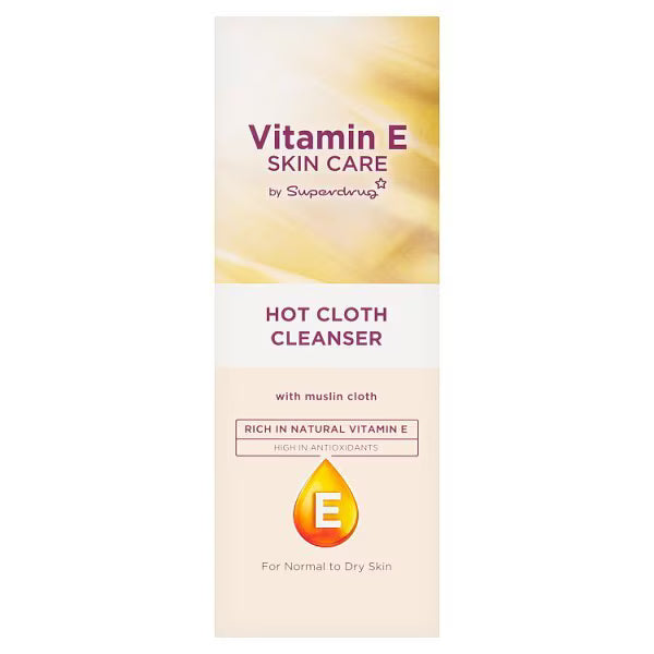 Superdrug Vitamin E hot cloth cleanser 200ml (British brand)