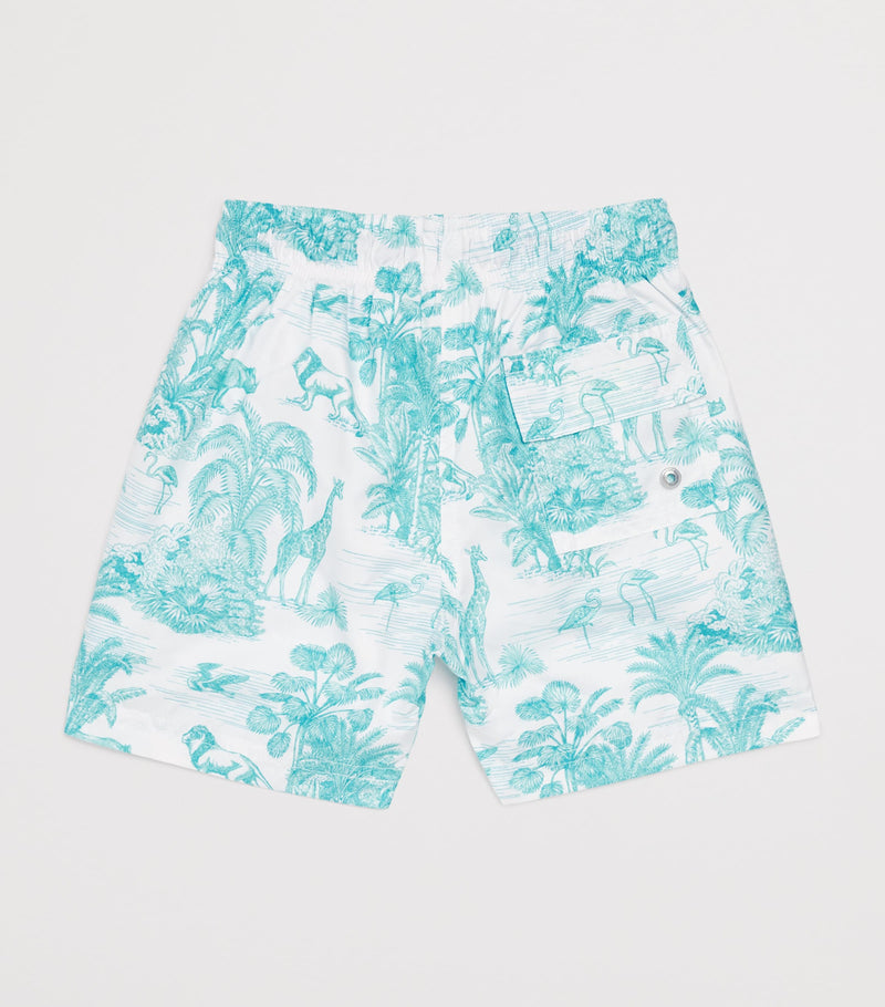 Marie Raxevsky jungle print swim shorts for children 2-12 years, imported from the UK