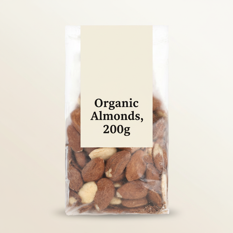 Holland & Barrett organic almonds 200g - British product
