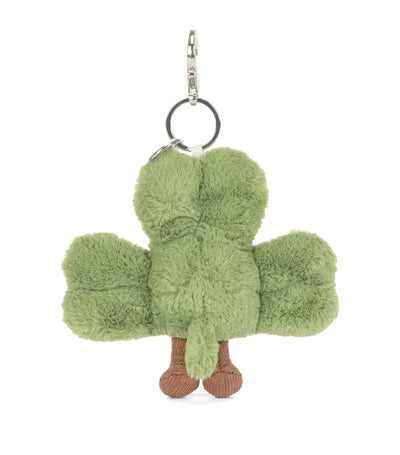 Shamrock Bag Charm with Ultra-Plush Material and Corduroy Boots 16cm