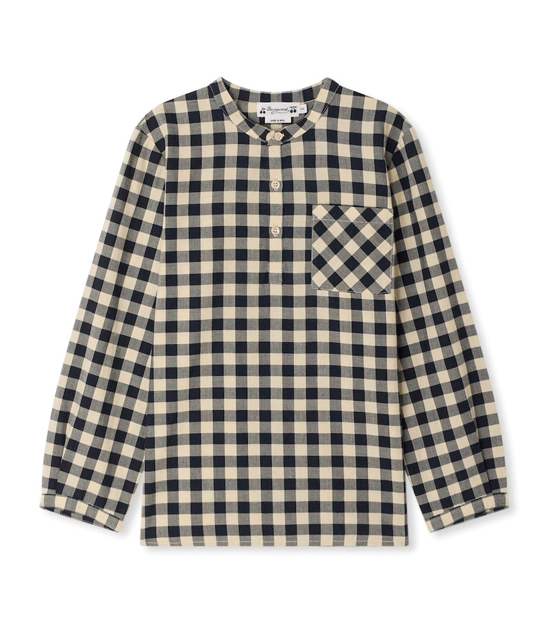 Bonpoint children's cotton check shirt 10-14 years - British product