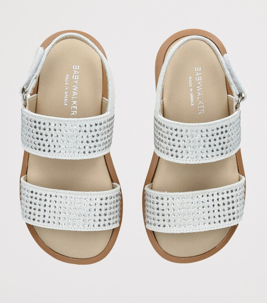BabyWalker suede crystal-embellished sandals - British product