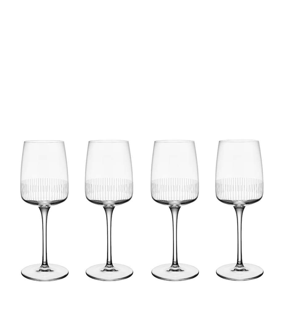 Villeroy & Boch Set of 4 Crystal Afina White Wine Glasses (125ml)