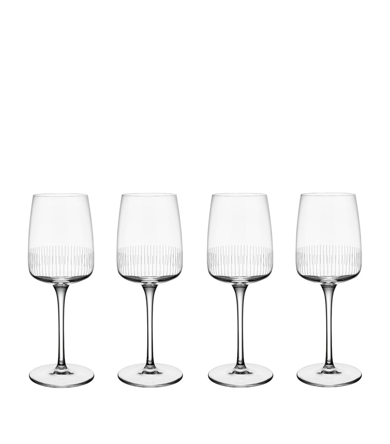 Villeroy & Boch Set of 4 Crystal Afina White Wine Glasses (125ml)