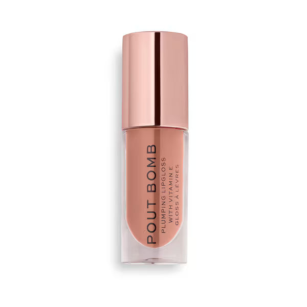 Revolution Pout Bomb Plumping Gloss Candy Pink, imported from the UK