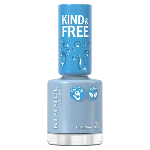 Rimmel Nail Polish Tidal Wave Blue, imported from the UK