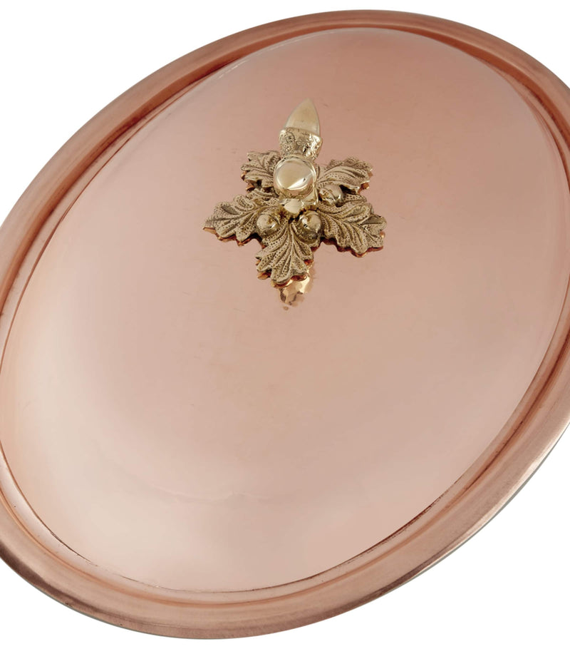 Ruffoni Historia copper oval dish with lid 38cm, imported from the UK
