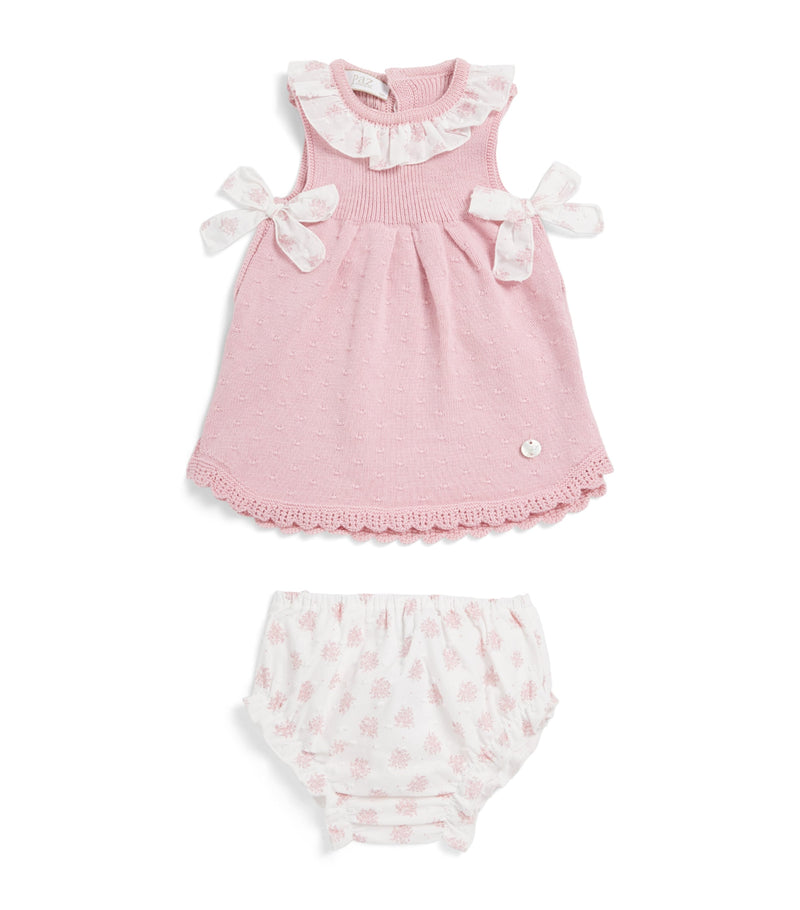 Paz Rodriguez Cotton Knitted Top and Bloomers Set (1-24 Months)