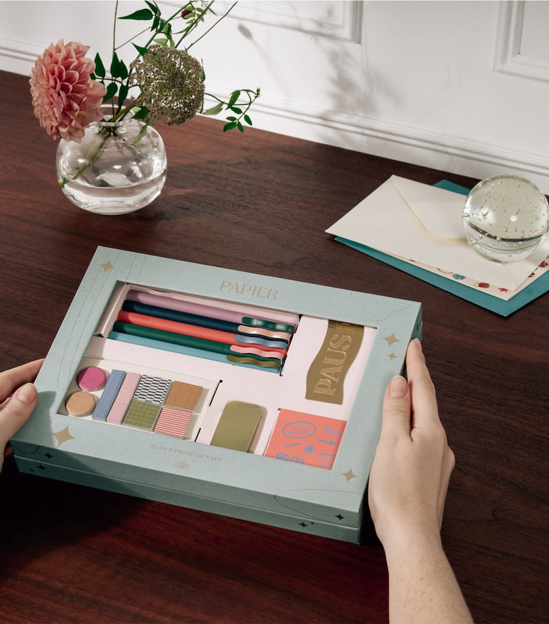Papier Plan and Pause stationery gift set, imported from the UK
