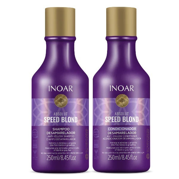 Inoar Speed Blond Shampoo Conditioner Kit, imported from the UK