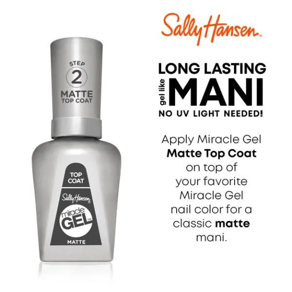 Sally Hansen Miracle Gel Matte Top Coat (British brand)