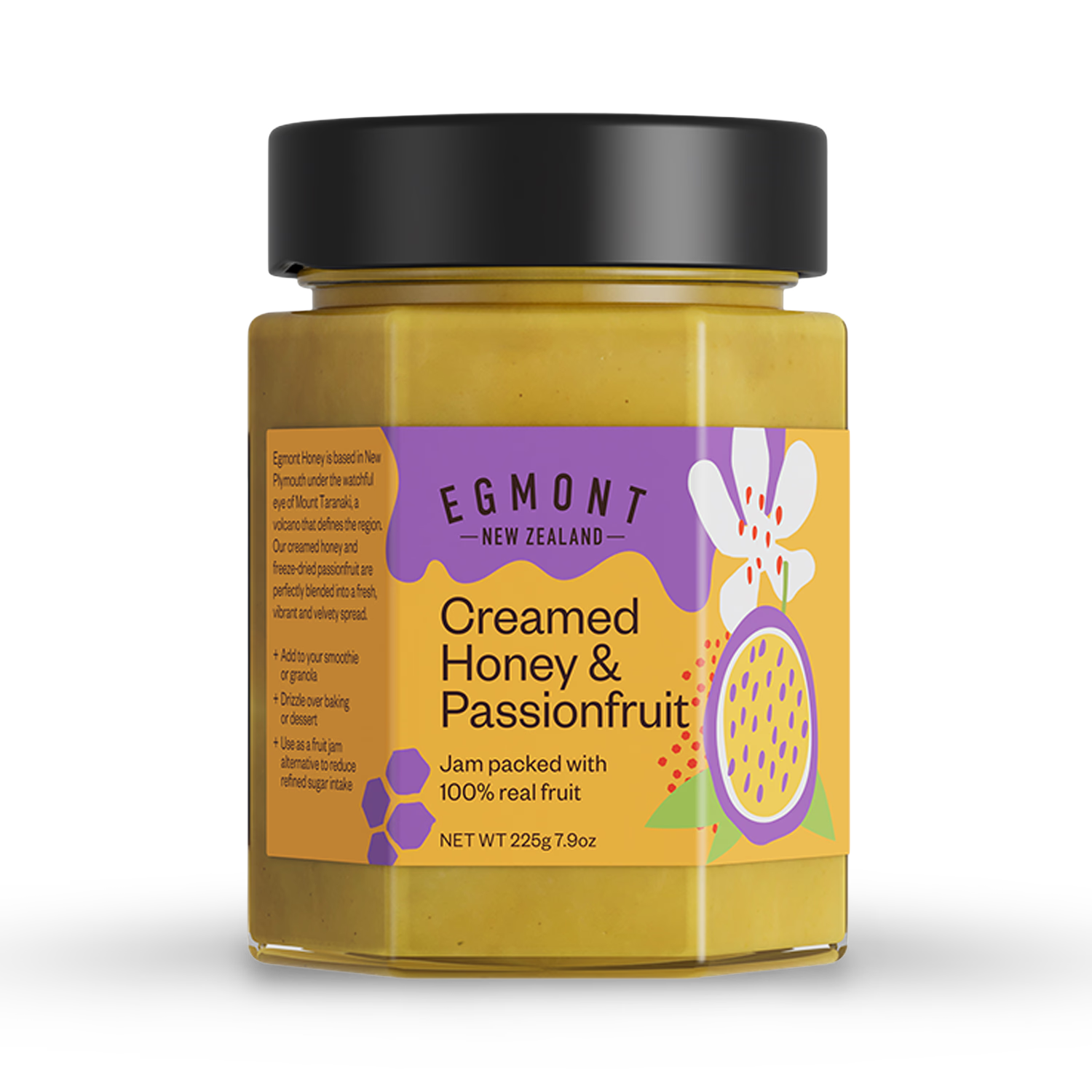 Egmont Creamed Honey Passionfruit 225g - British product