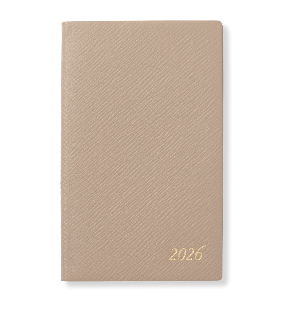 Smythson Panama Leather Weekly Diary 2026 (British brand)