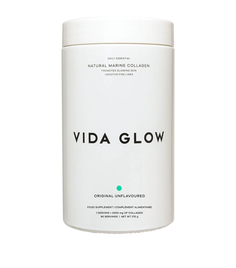 Vida Glow Natural Marine Collagen supplement 3 x 90g (British brand)