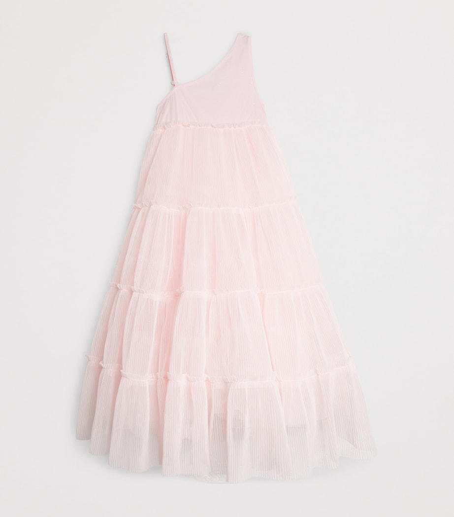 Billieblush pleated tulle asymmetric dress 3-12 years - British product