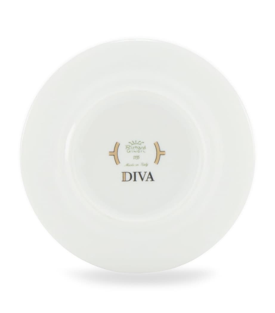 Ginori 1735 porcelain Colonna Diva coffee saucer 12.5cm, UK version
