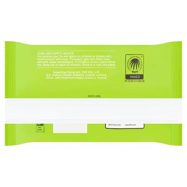 Tea Tree & Peppermint Facial Wipes (British brand)